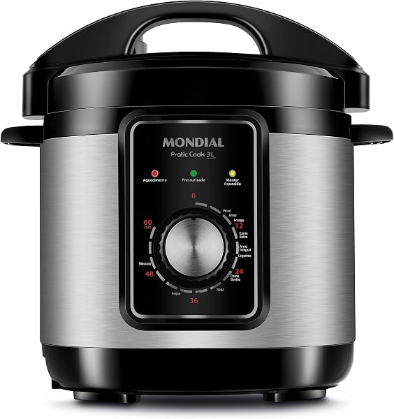 Panela de Pressão Elétrica Mondial Pratic Cook 3L